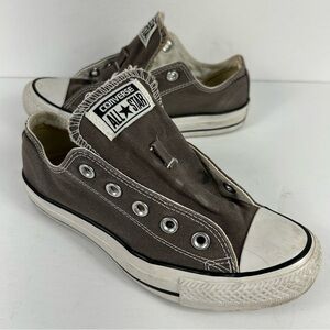 Converse Chuck Taylor Shoreline Slip On Sneakers Gray Womens 5